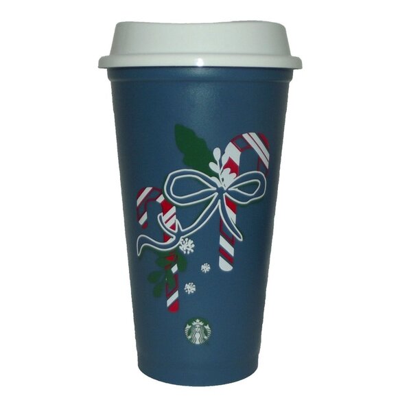 Starbucks Other - Starbucks Color-Changing Cup Blue Christmas 16 Oz. Reusable Plastic With Lid